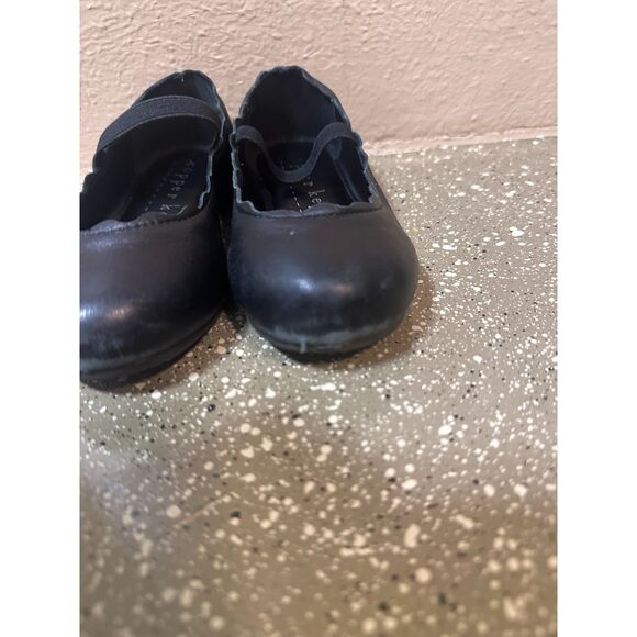 Copper Key Girls Black Ballet Flats with Elastic Strap – Size 10 - Picture 4 of 8